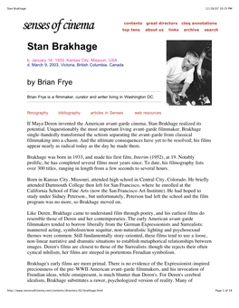 Stan Brakhage 12/28/07 10:25 PM