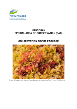 Hascosay Special Area of Conservation (Sac)