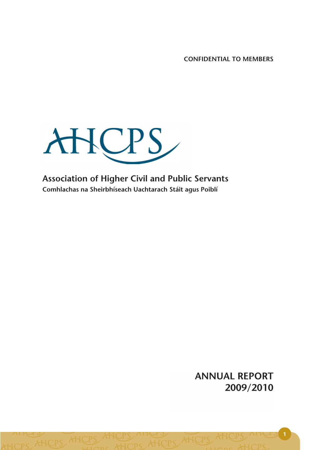 AHCPS Annual Report 2008/2009