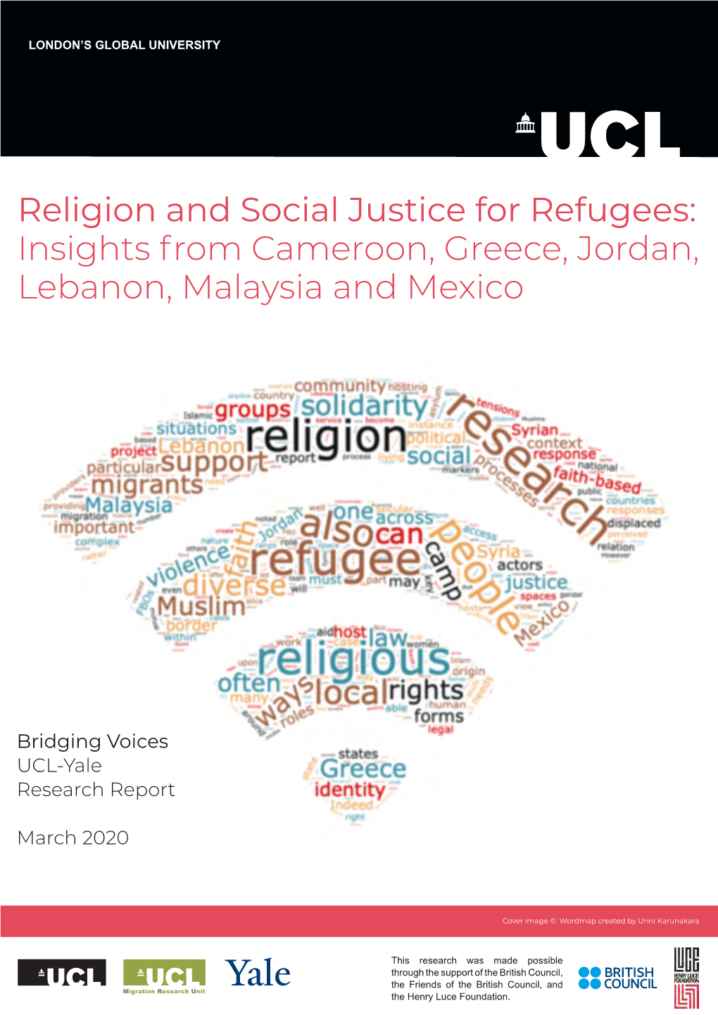 Religion and Social Justice for Refugees: Insights from Cameroon, Greece, Jordan, Lebanon, Malaysia and Mexico