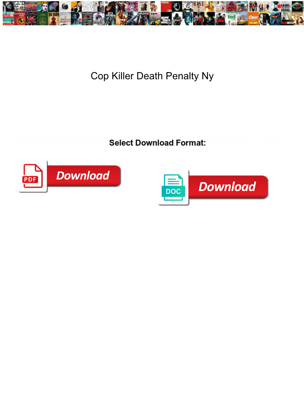 Cop Killer Death Penalty Ny