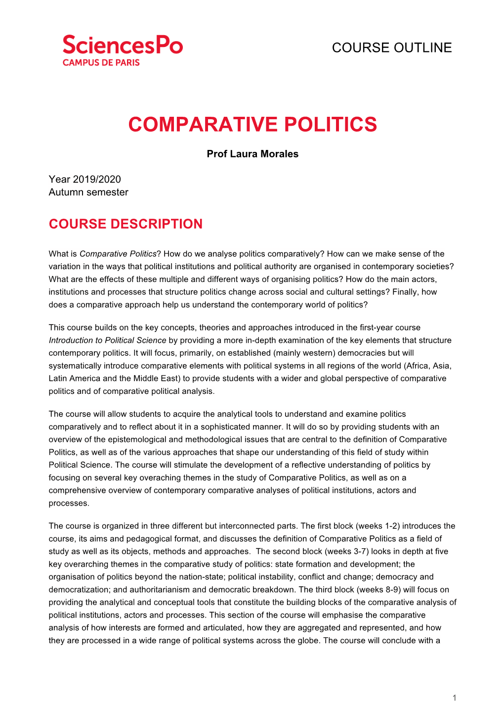 Comparative Politics