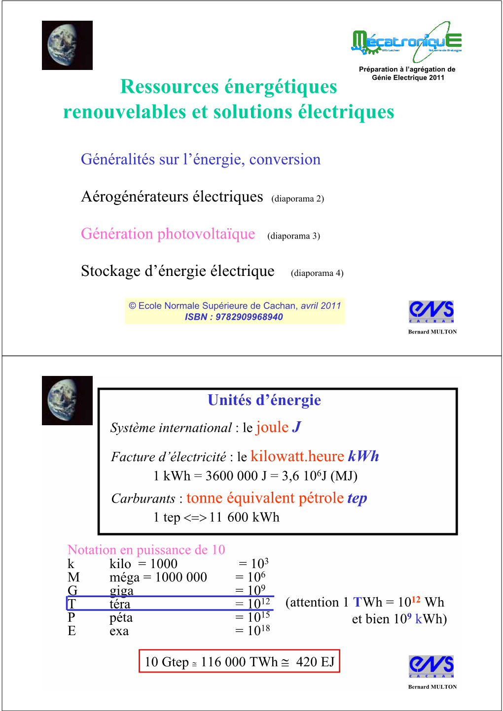 Energies Renouvelables