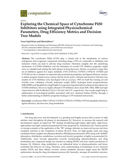 Exploring the Chemical Space of Cytochrome P450 Inhibitors Using Integrated Physicochemical Parameters, Drug Efficiency Metrics and Decision Tree Models
