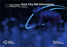 Host City Bid Information 2022 Contents
