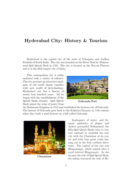 Hyderabad City: History & Tourism