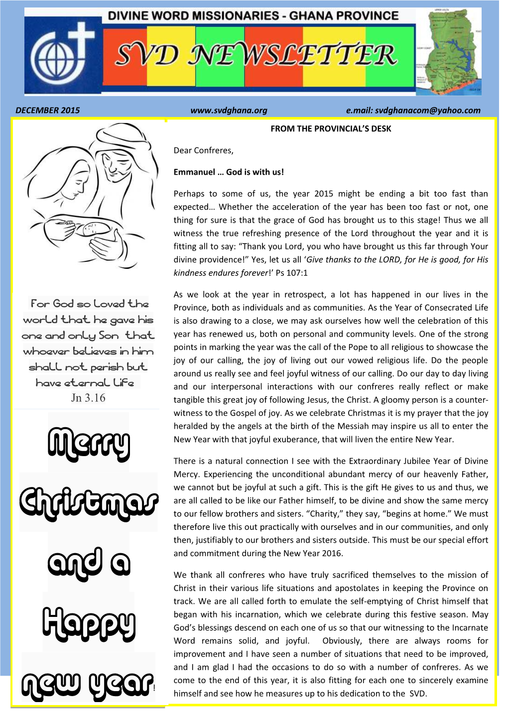 SVD Ghana Newsletter December 2015 PAGE 2