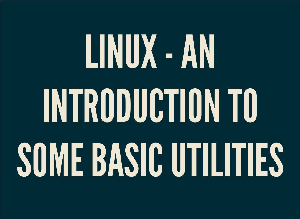 Linux Command Line