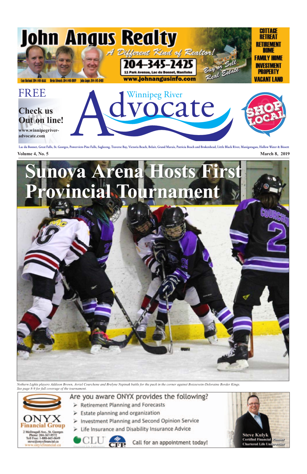 Sunova Arena Hosts First Provincial Tournament