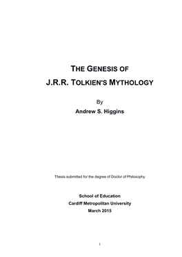 The Genesis of J.R.R. Tolkien's Mythology
