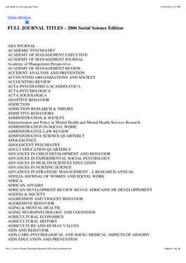 JCR-Web 4.2 Full Journal Titles 7/03/08 11:25 PM