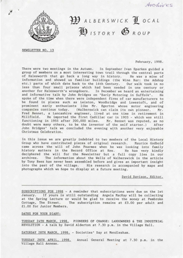 GENERAL & INFO HISTORY GROUP NEWSLETTERS Copy