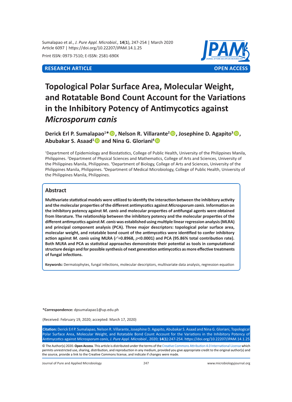 Topological Polar Surface Area, Molecular Weight, and Rotatable