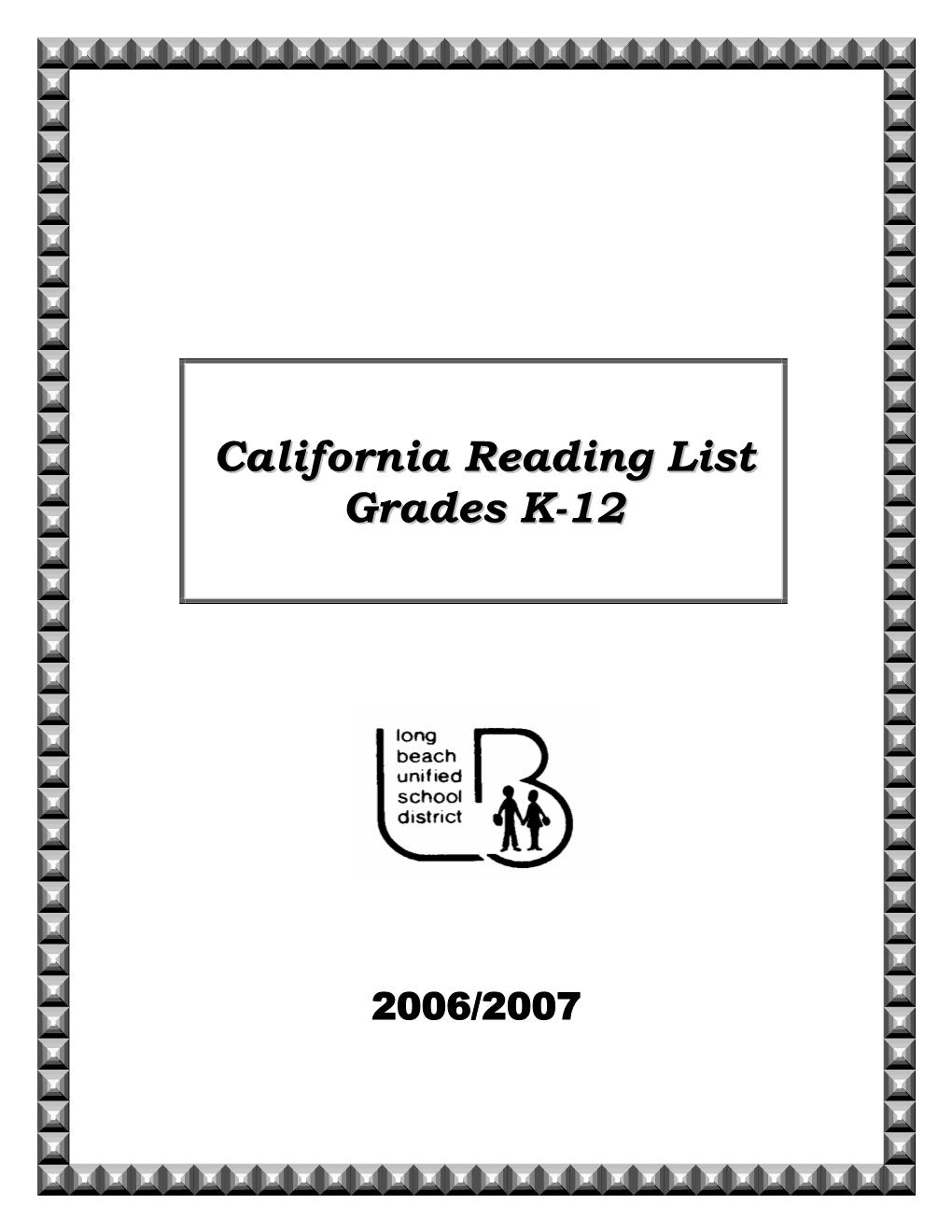 California Reading List Grades K-12