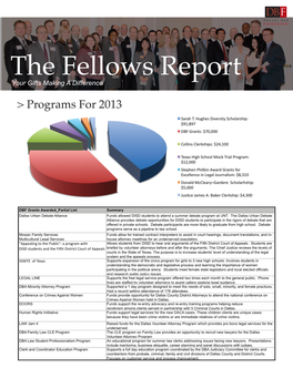The Fellows Report