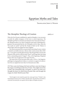 Egyptian Myths and Tales