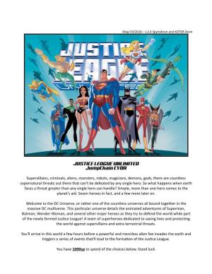 JUSTICE LEAGUE UNLIMITED Jumpchain CYOA