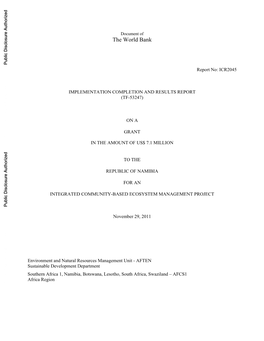 World Bank Document