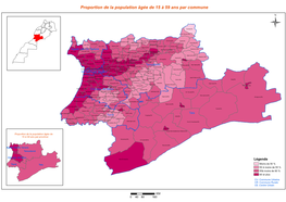 Proportion De La Population Âgée De 15 À 59 Ans Par Commune Ü Toubkal(CR)