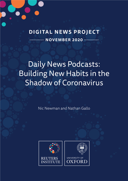 Daily News Podcasts: Building New Habits in the Shadow of Coronavirus