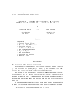 Algebraic K-Theory of Topological K-Theory