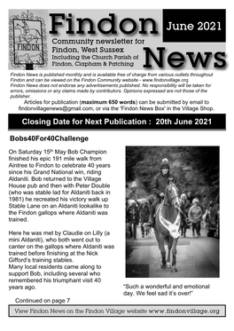 Findon News June 2021