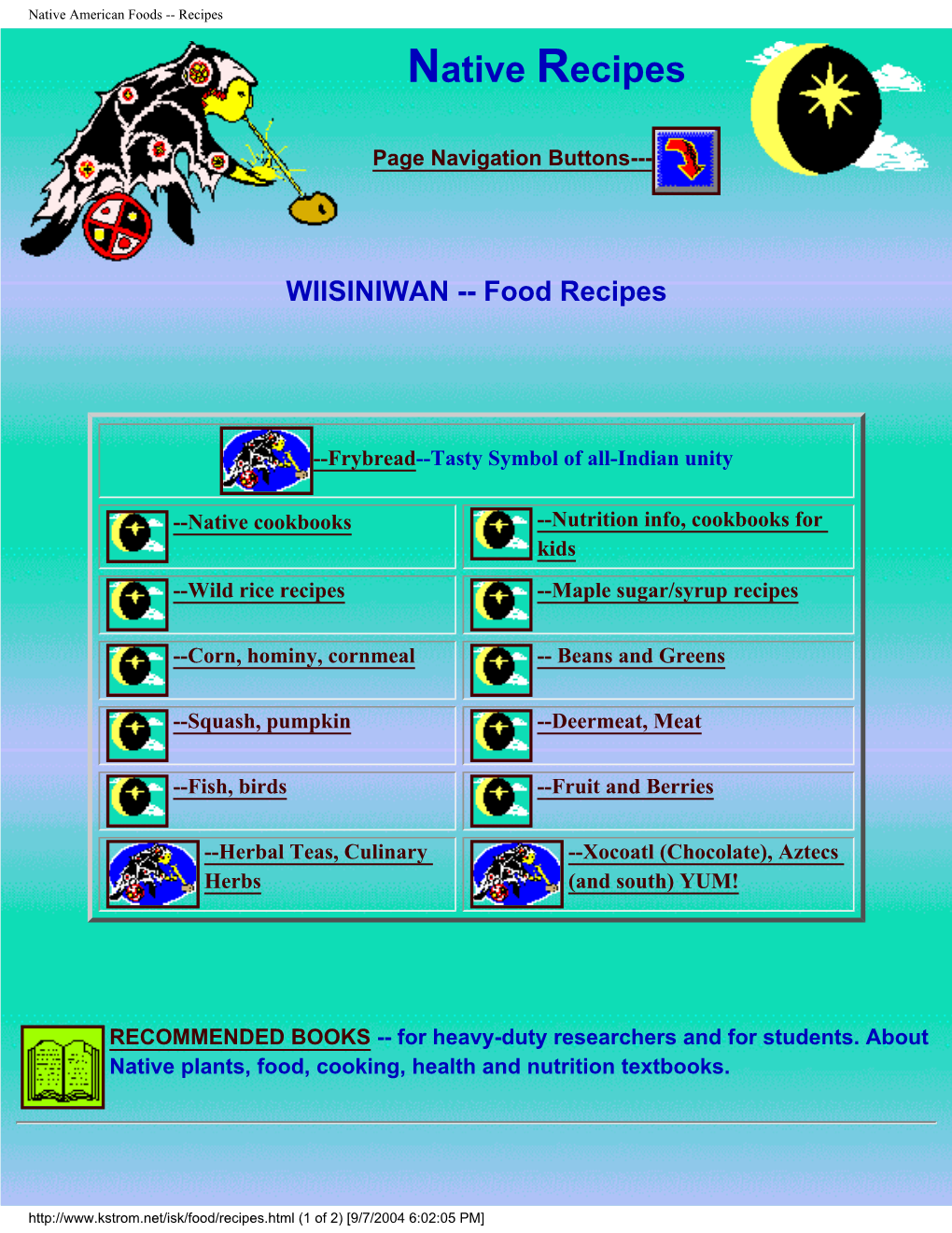 Native American Foods -- Recipes Native Recipes