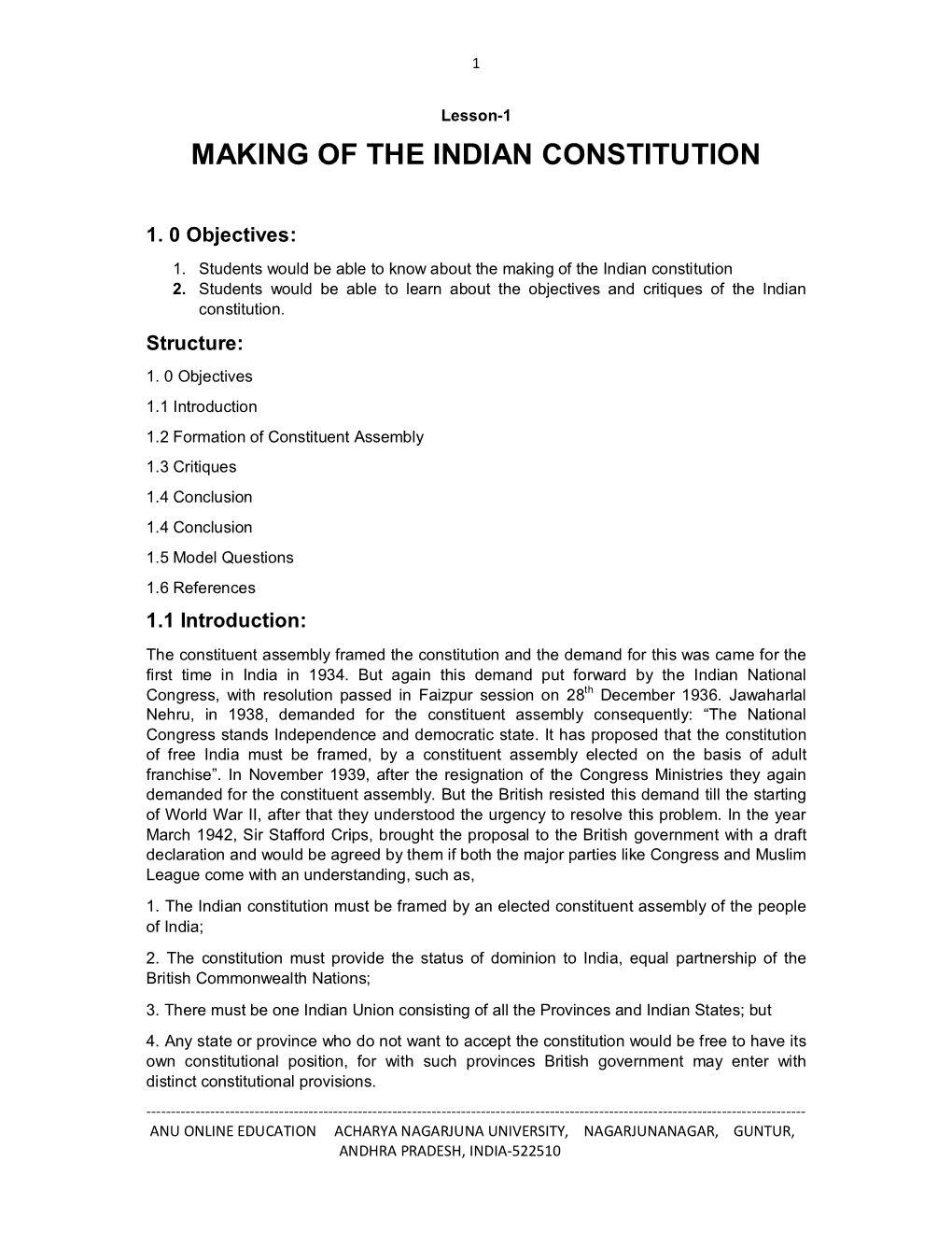 Making of the Indian Constitution