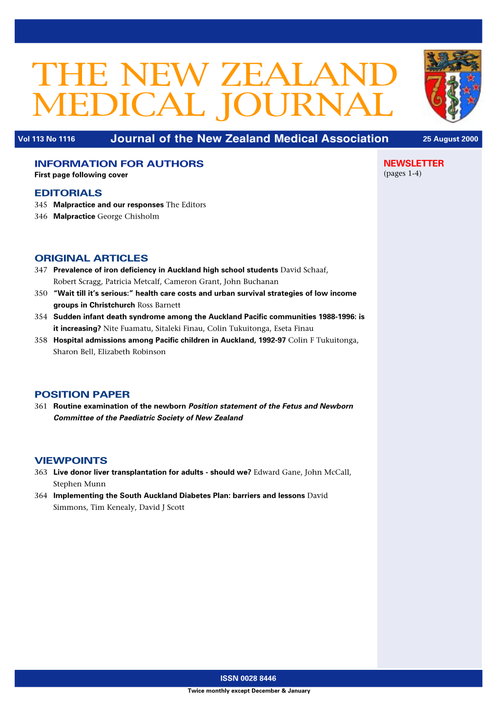 The New Zealand Medical Journal