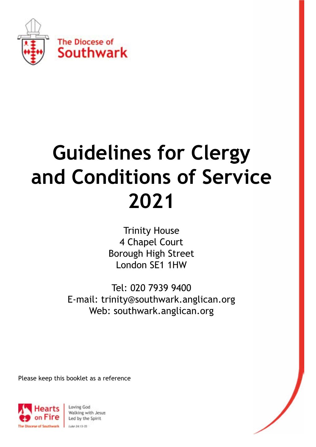 Guidelines for Clergy and Conditions of Service 2021