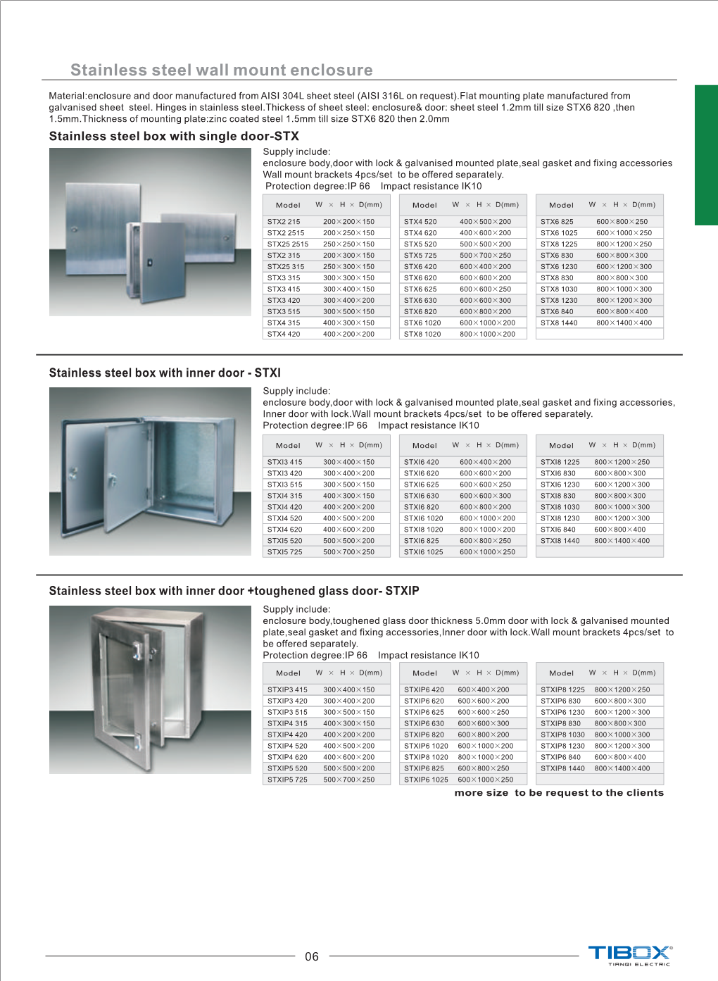 Stainless Steel Wall Mount Enclosure