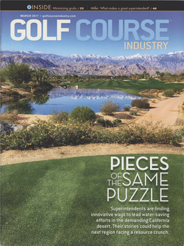 GOLF COURSE INDUSTRY (ISN 1054-0644) Is Published Monthly