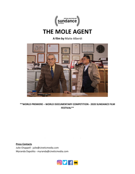 THE MOLE AGENT a Film by Maite Alberdi ​