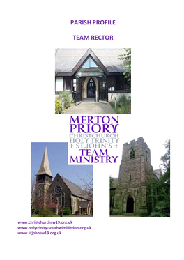 Merton Priory Team Ministry Parish Profile