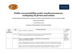 Public Accountability Under Market Pressures: Reshaping Its Forms and Values