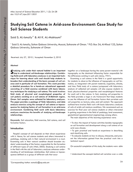 Case Study for Soil Science Students