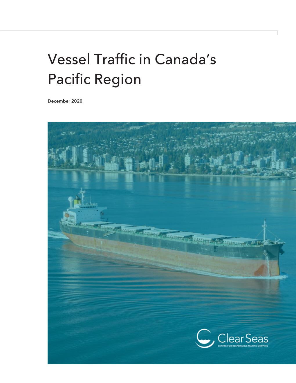 Vessel Traffic in Canada's Pacific Region