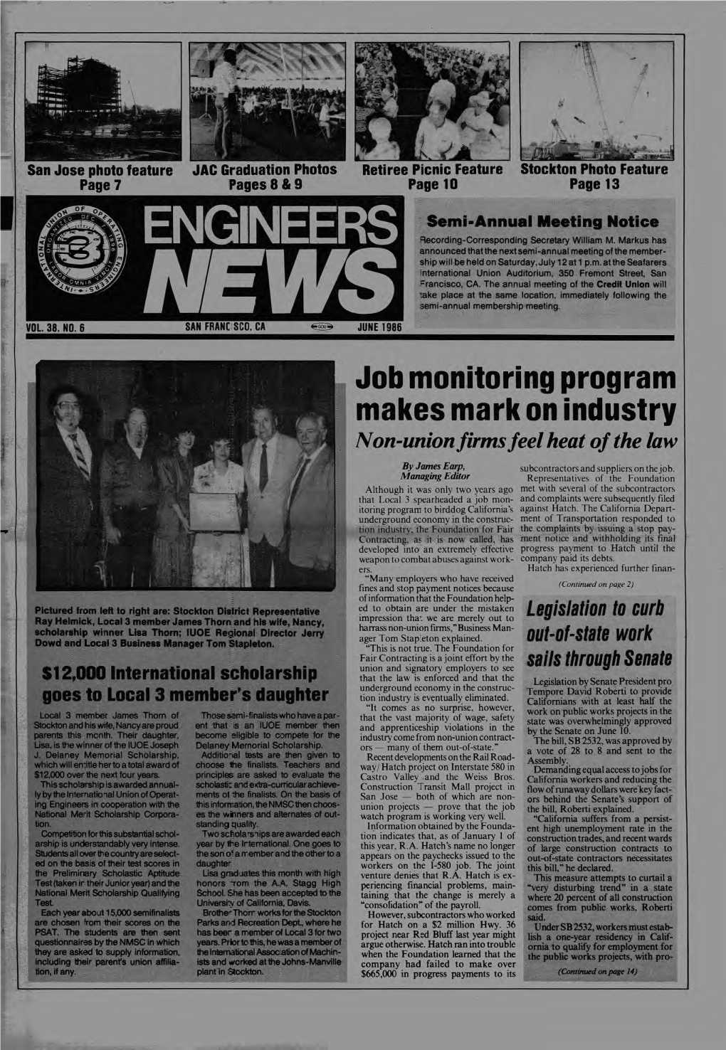 1986 June Engineers News