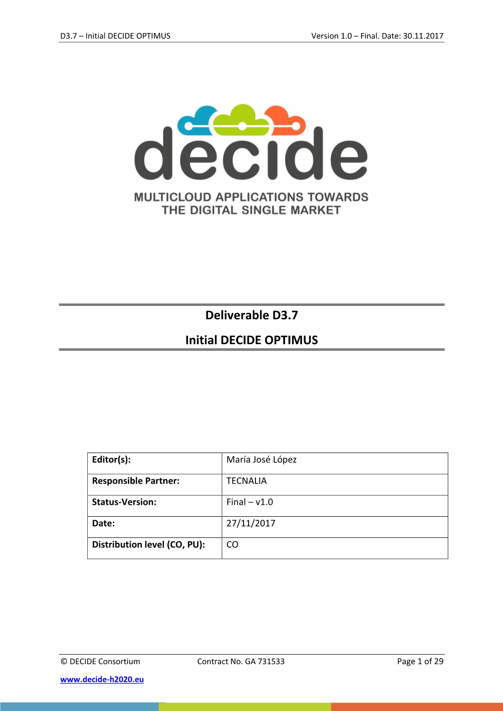 DECIDE Sw Component Template