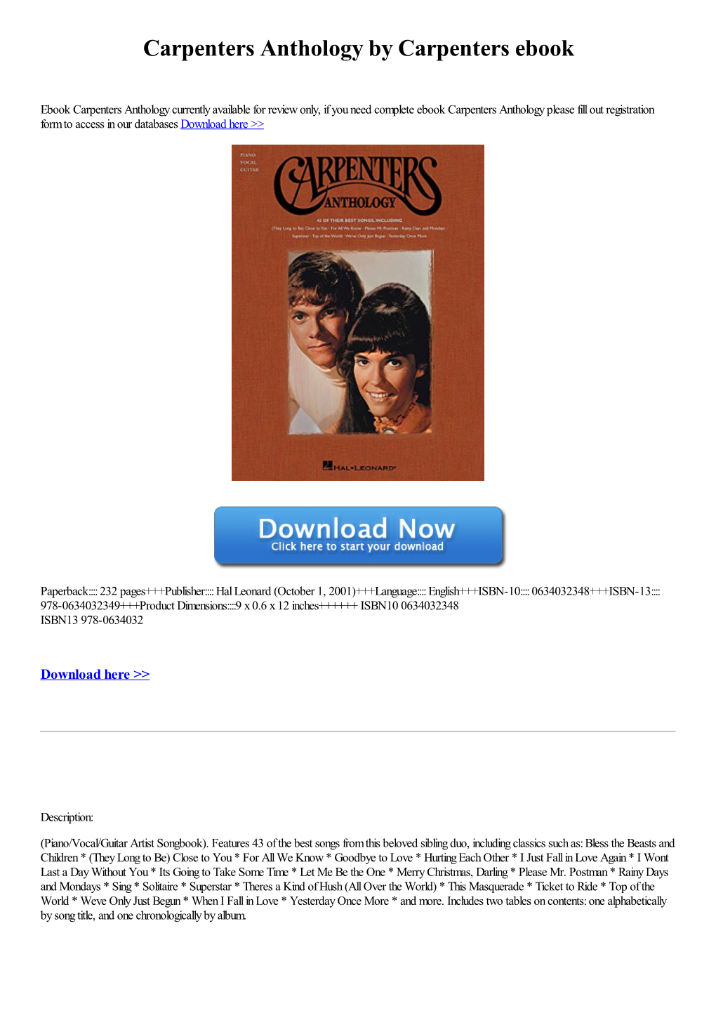 Carpenters-Anthology.Pdf