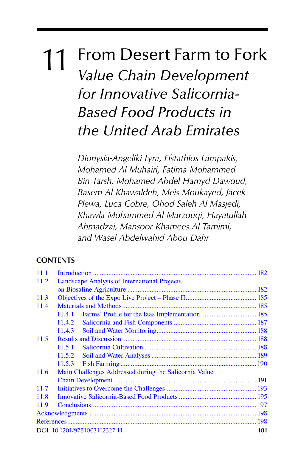 Future of Sustainable Agriculture in Saline Environments