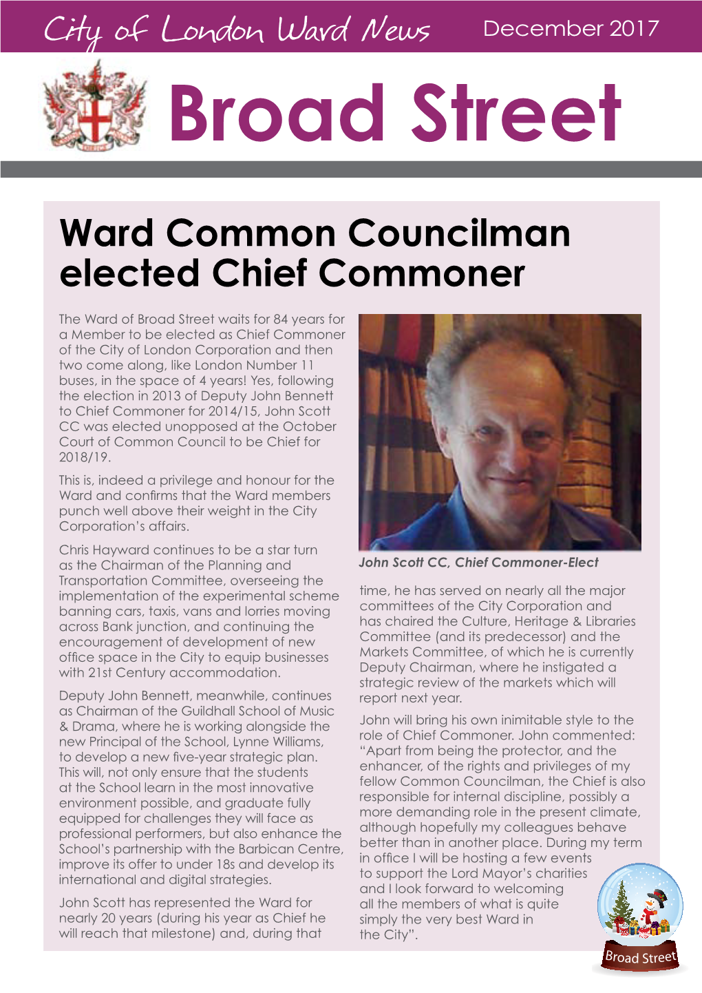 Broad Street Ward News