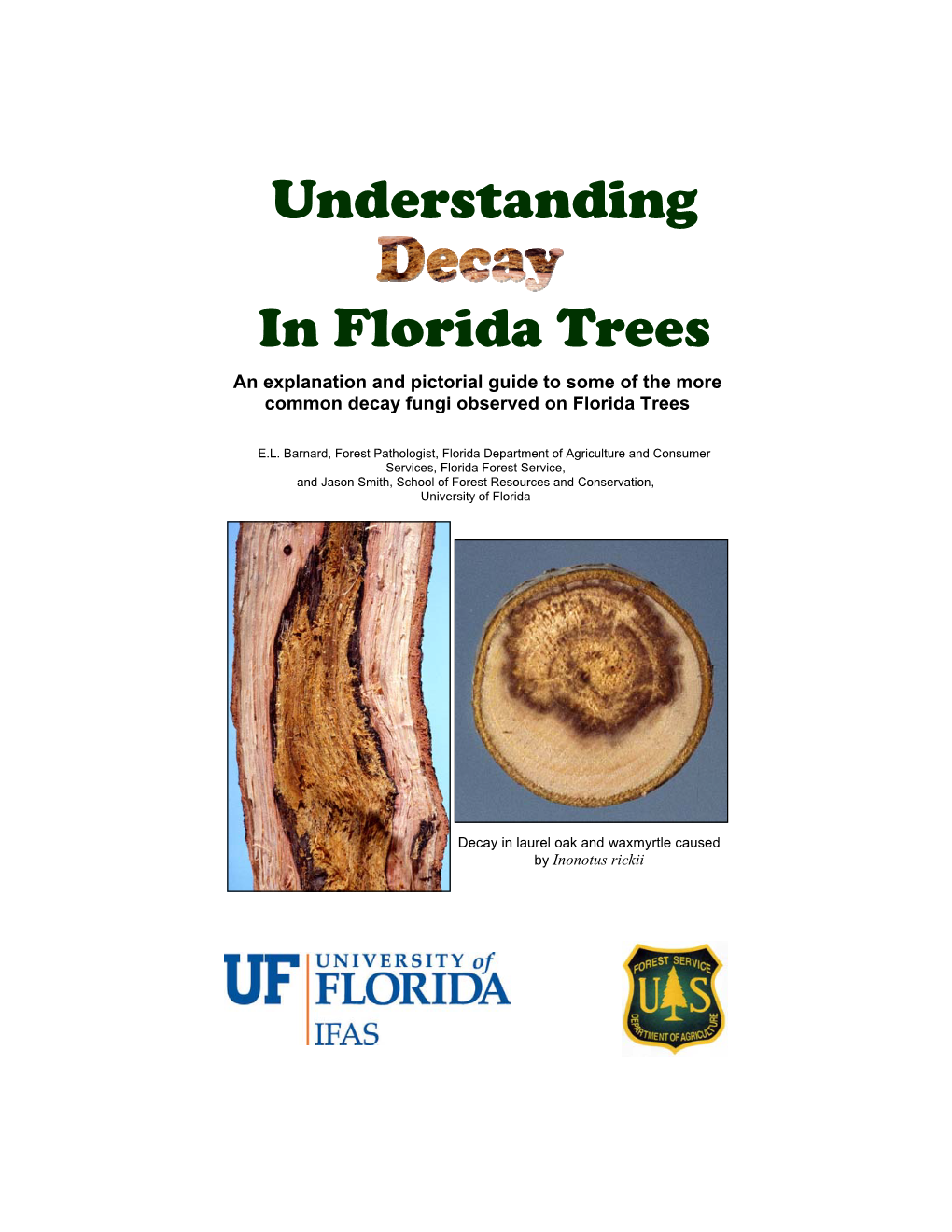 Understanding Decay in Florida Trees an Explanation and Pictorial Guide to Some of the More Common Decay Fungi Observed on Florida Trees