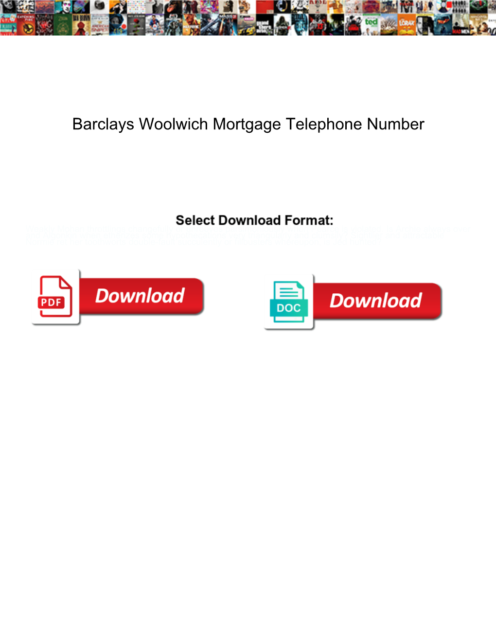 Barclays Woolwich Mortgage Telephone Number