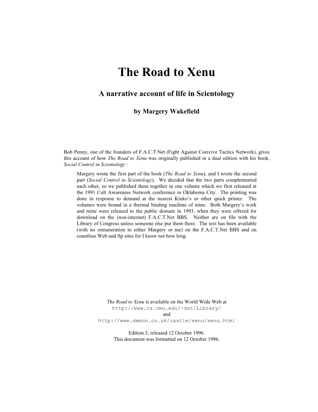 The Road to Xenu