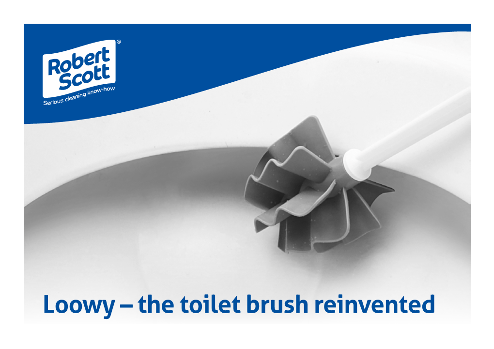 The Toilet Brush Reinvented Loowy Toilet Brush Set Is the Bristle Free, Antibacterial Way to Clean Without Drips