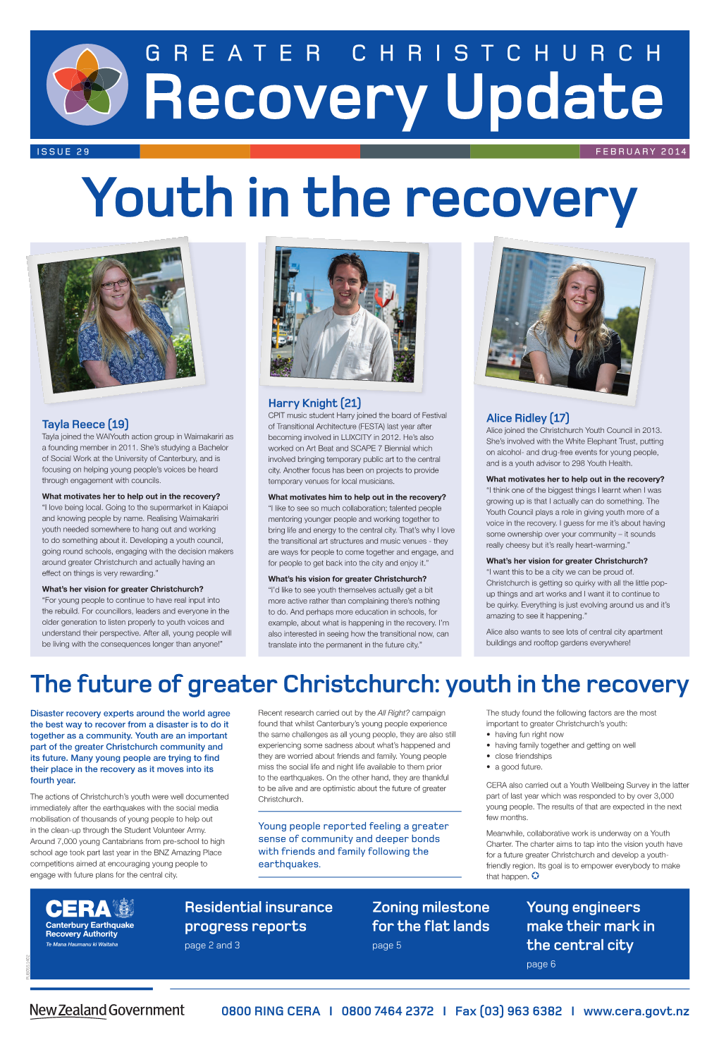Greater Christchurch Recovery Update 29