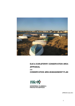Elie & Earlsferry Conservation Area Appraisal and Management Plan