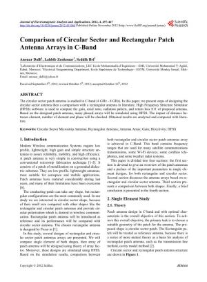 Comparison of Circular Sector and Rectangular Patch Antenna Arrays in C-Band