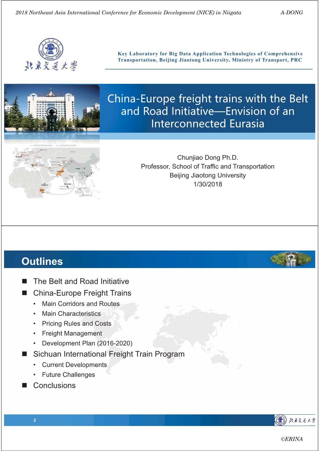 China-Europe Freight Trains with the Belt and Road Initiative